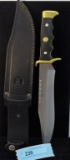 NIETO HUNTING KNIFE W SHEATH TRIMMED IN GOLD
