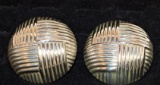 PAIR of STERLING EAR BOBS 1.5