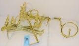 TEN BRASS CURTAIN BACK ADJUSTABLE