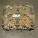 SMALL FOOTSTOOL DECORATED WITH PINEAPPLE