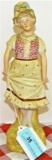 COUNTRY CURTSY PORCELAIN FIGURINE 12 1/2