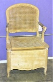 FRENCH CANED POTTEY CHAIR
