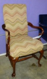 GOOSE ARMED QUEEN ANNE CHAIR