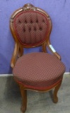 VICTORIAN BALLOON BACK CHAIRS W/CABORET LEGS