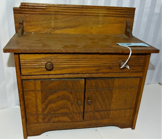 CHILD'S OAK TOY BUFFET 2 X12 6"