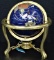 BRASS GEMSTONE GLOBE-BEAUTIFUL ITEM