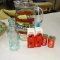COCA COLA LOT PITCHER,SALT & PEPPER & BOTTLE