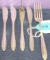 5PCS HEIRLOOM STERLING 193.9 GRAMS