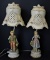 PAIR OF BOY & GIRL BISQUE LAMPS 20