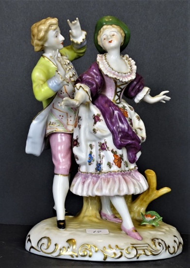 MAN & WOMAN PORCELAIN FIGURINE MADE IN JAPAN