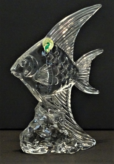 WATERFORD CRYSTAL FISH 8.75" HIGH
