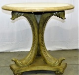 CENTER TABLE CUT INLAY TOP MARBLE