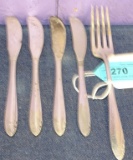 5PCS HEIRLOOM STERLING 193.9 GRAMS