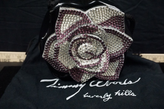 TIMMY WOODS HAND MADE COLLECTOR  ROSE PURSE