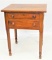 EARLY TWO DRAWER CHERRY TABLE CIRCA 1800's