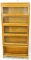 OAK LAWYERS BOOKCASE 34X73X12 5 SECTION