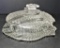 BUTTONS & BOWS HANDLED CHEESE DISH  7.5