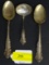 STERLING REED & BARTON 3 SERVING SPOONS 216grams