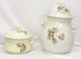 TWO VICTORIAN CHAMBER POTS