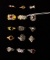 15 COSTUME JEWELRY RINGS SOME STERLING