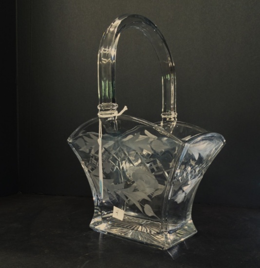 HEISEY GLASS BASKET