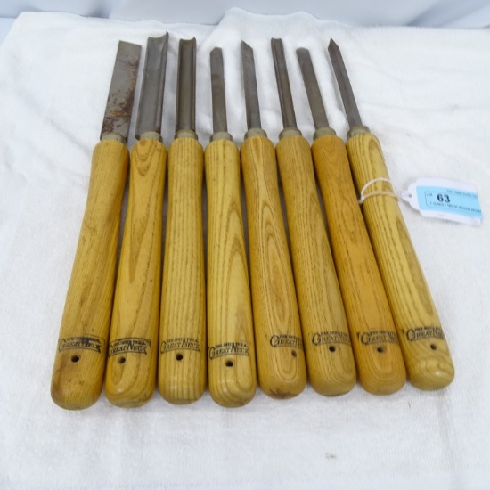 8 GREAT NECK WOOD WORKING CHISELS