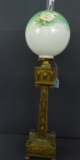 VERY LARGE VICTORIAN FLOOR OIL LAMP