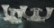PAIT OF CRYSTAL CANDLE HOLDERS