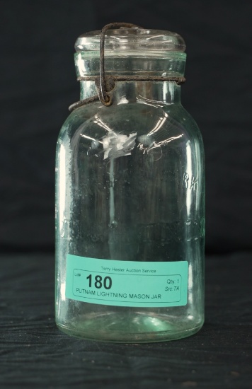 PUTNAM LIGHTNING MASON JAR
