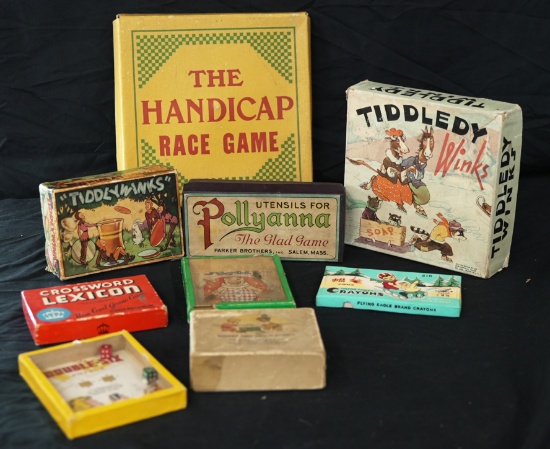 LOT OF 9 VINTAGE GAMES