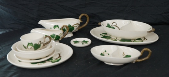 50 PIECES CALIFORNIA IVY POPPY TRAIL DINNERWARE