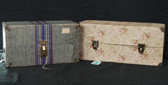 TWO VINTAGE DOLL BOXES