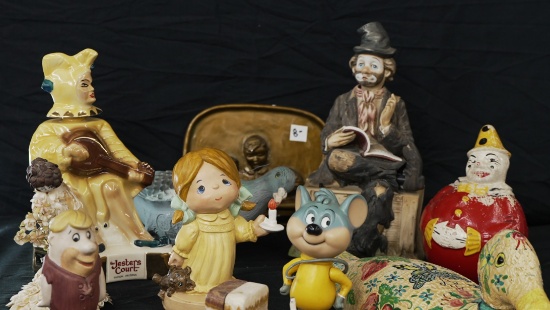 BOX LOT OF VINTAGE FIGURINES