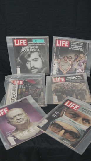 6 LIFE MAGAZINES FROM 1971
