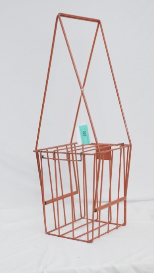 VINTAGE RED UTILITY BASKET