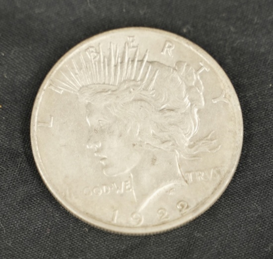 1922 PEACE SILVER DOLLAR PHILADELPHIA MINT