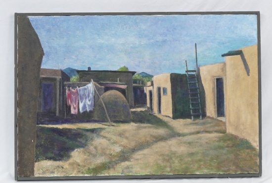 OIL ON CANVAS SOUTHWESTERN PRINT