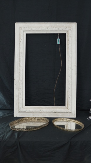 WEDDING LOT,FRAME BRIDE&GROOM MISC,TRAYS