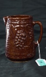 VINTAGE BROWN BUTTERMILK PITCHER