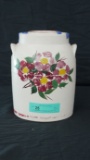 STONEWARE STORAGE JAR WITH LID