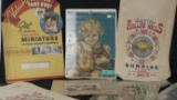 VINTAGE LOT OF ADVERTISING,PHOTO & FLOWER BAGS NICE VINTAGE LOT