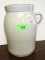 VINTAGE WHITE GLAZE CHURN WITH LID 12