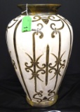 LARGE ENAMEL VASE