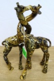 PAIR OF INTERTWINED GIRAFFES