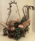 METAL ROOSTER CENTERPIECE WITH CONTENTS