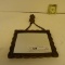 VINTAGE BRASS HANGING MIRROR