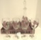 WINE DECANTER 4 GLASSES & CHEESE DISH 15