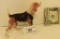 VERY NICE VINTAGE BEAGGLE FIGURINE 4.5-5