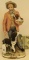 PORCELAIN MAN & SPANIEL DOGS FIGURINE 11
