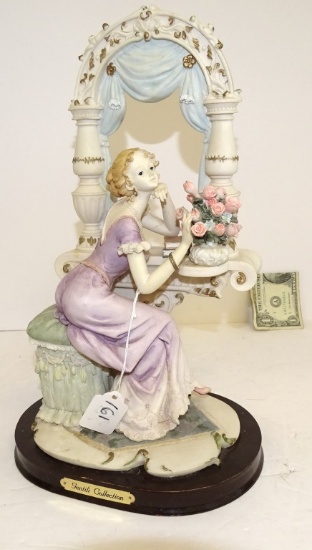 GENTILI WOMAN AT THE WINDOW CAST FIGURINE 14"